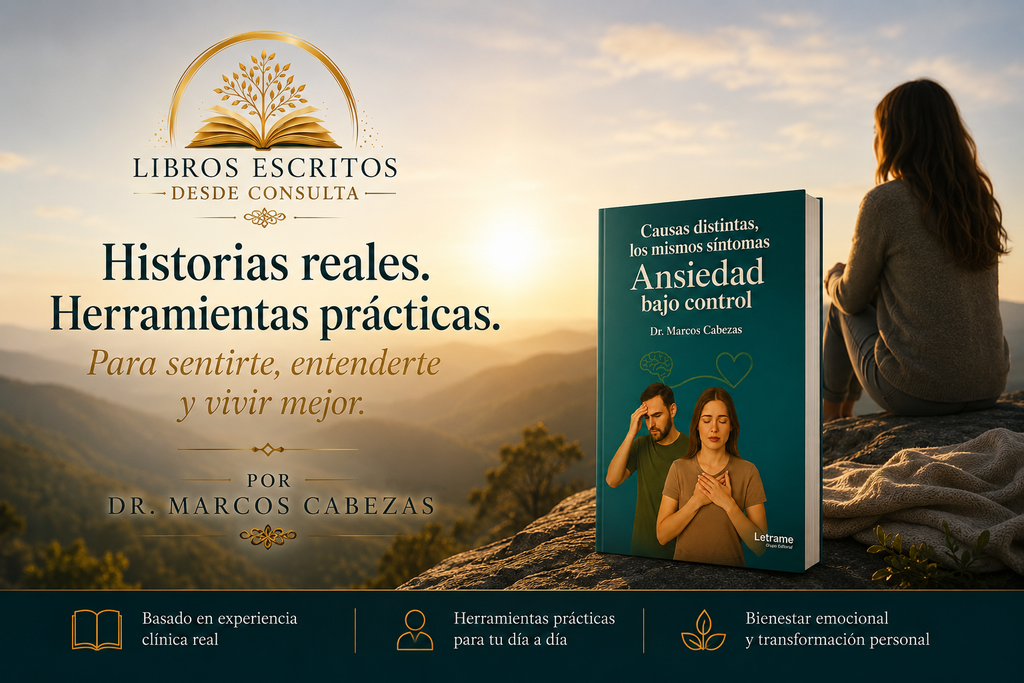 Imagen horizontal complementaria del libro Ansiedad bajo control del Dr. Marcos Cabezas